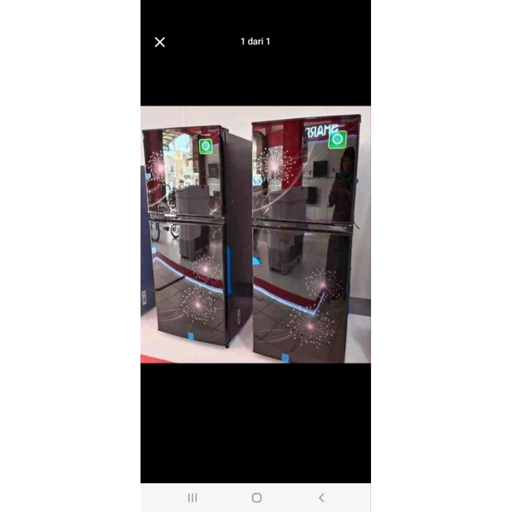 kulkas sharp 2 pintu second