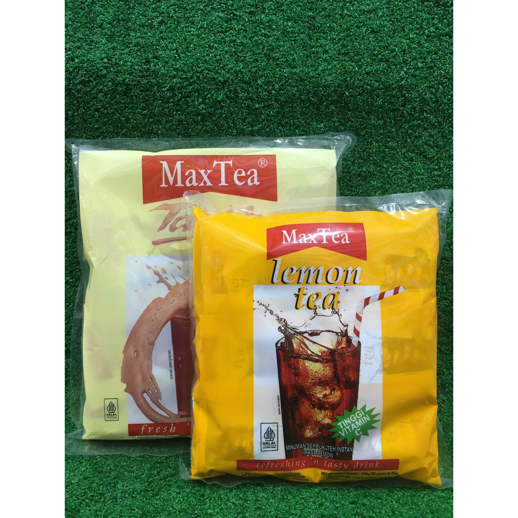 

MaxTea Instant Tea Powder Lemon / Tarikk Bubuk Teh Instan 30 Sachet Lokal HALAL