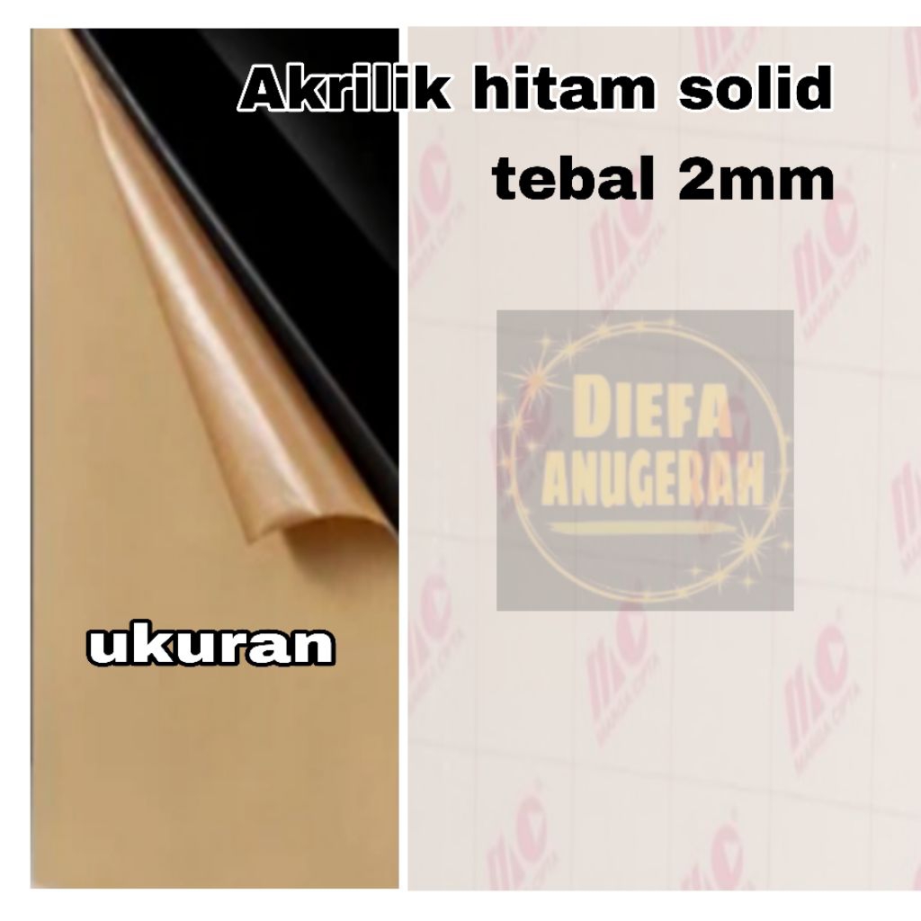 

Akrilik hitam solid ukuran sesuai reques