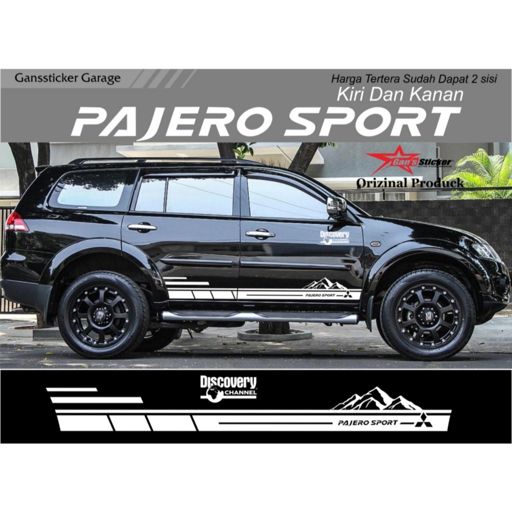 Sticker Mitsubishi Pajero Sport Aksesoris Eksterior Pajero Sport