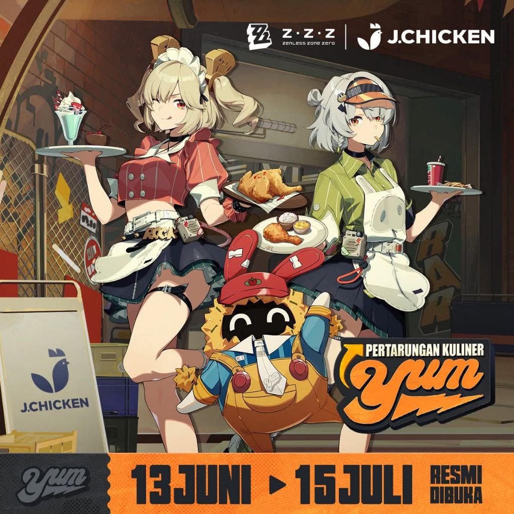 Jastip Merchandise Collab Zenless Zone Zero x J.Chicken ID ZZZ