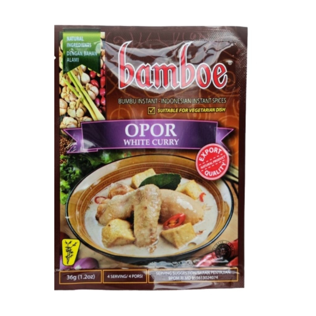 

bamboe bumbu instan opor pack 36 gram