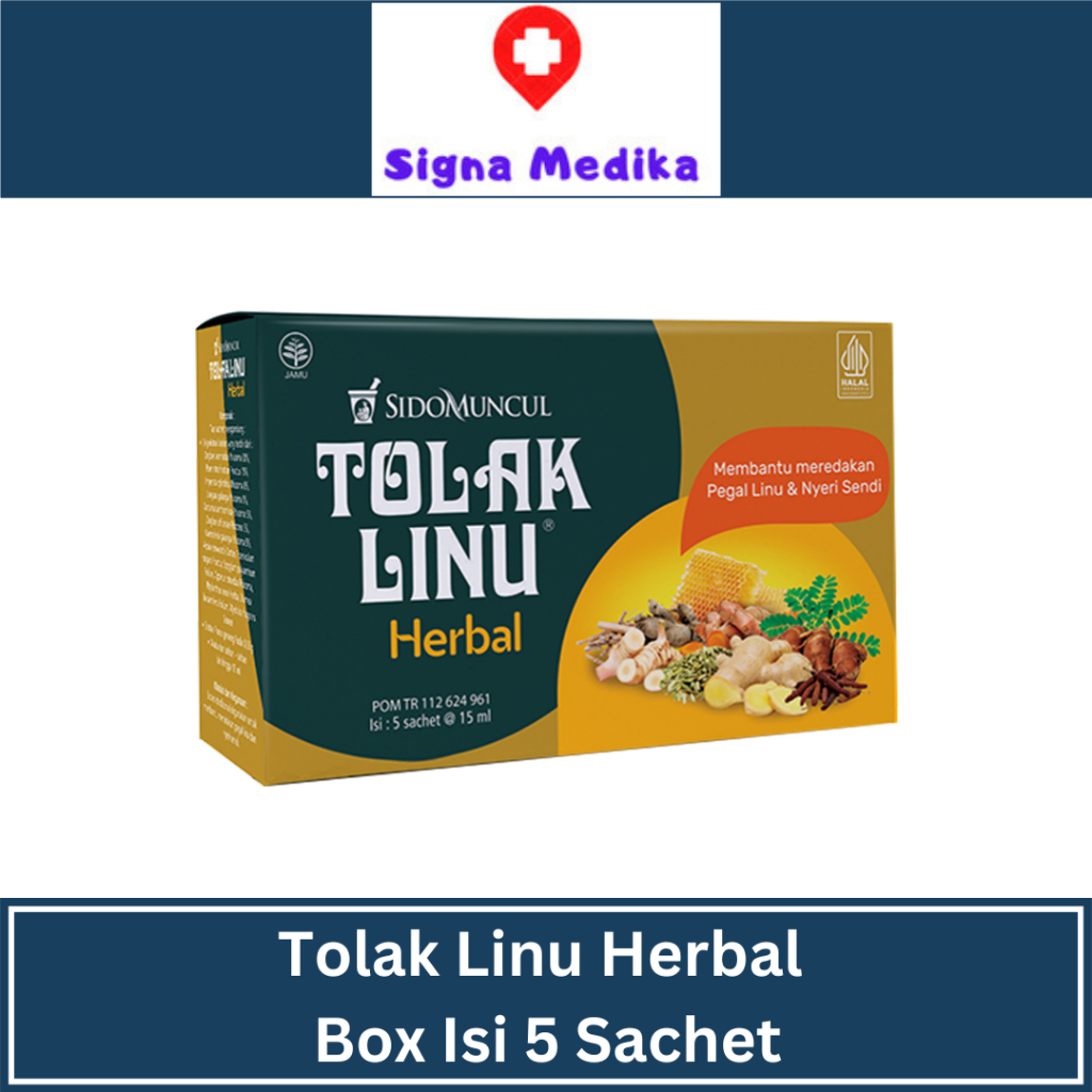 Tolak Linu Herbal isi 5 sachet - Obat Pegal Linu