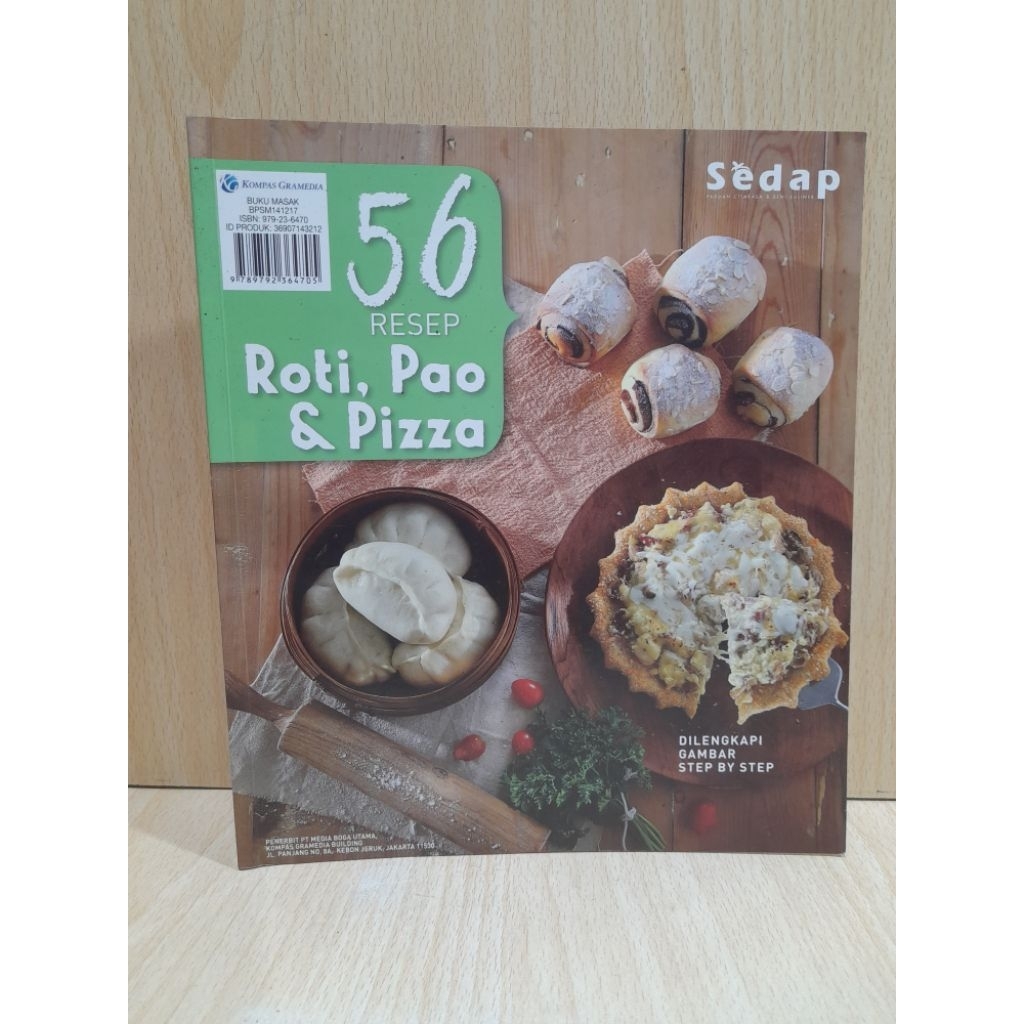 buku resep & memasak ( sedap ) 56 Resep Roti.Pao & Pizza.