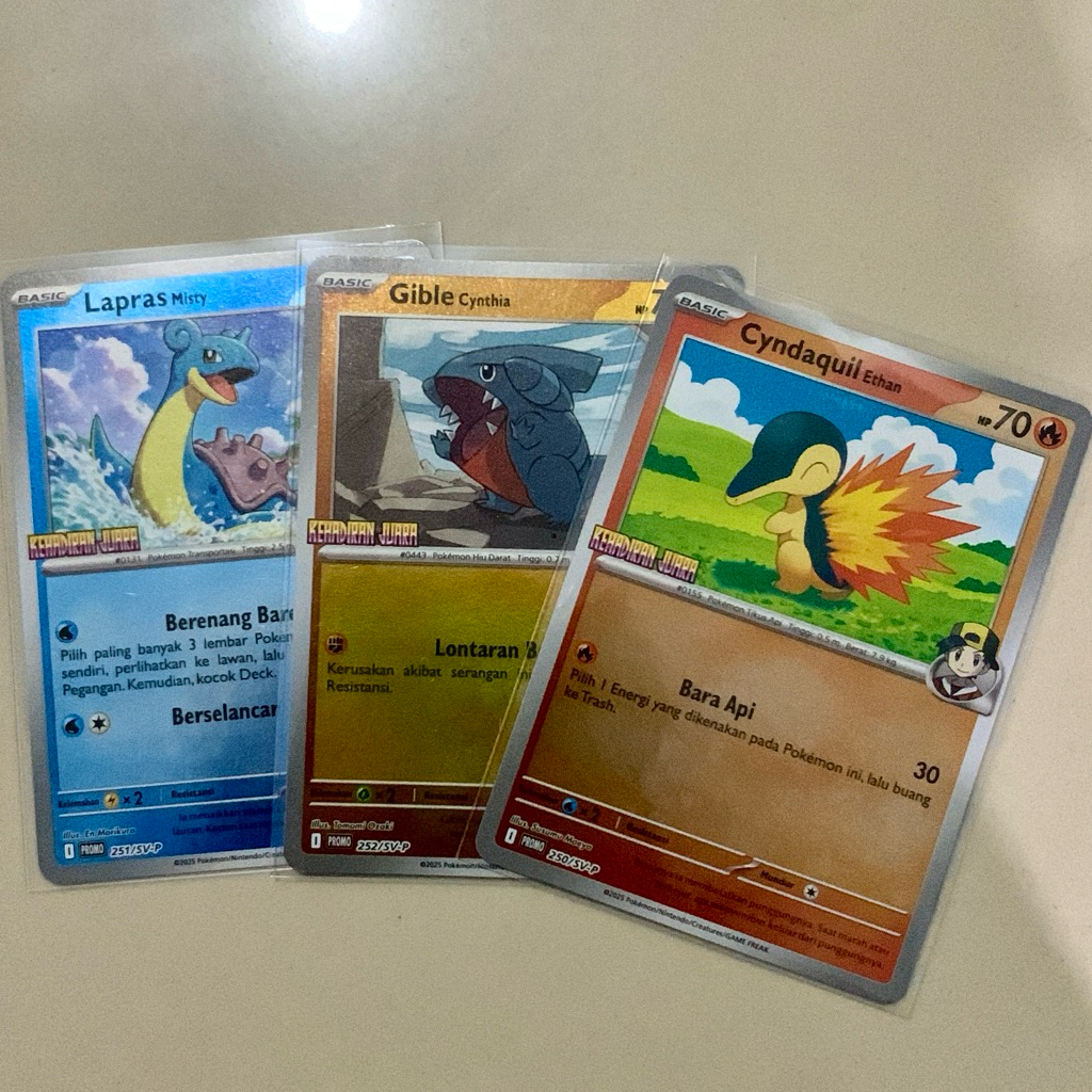 1 SET PROMO CARD KEHADIRAN JUARA TCG POKEMON