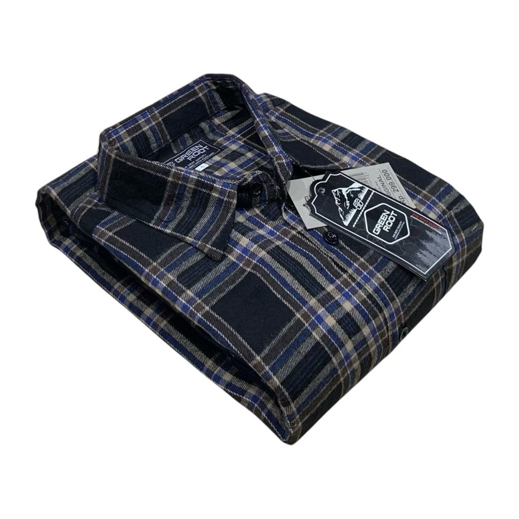 Kemeja Flanel Jumbo Atasan Pria Lengan Pendek Kotak-kotak 2XL 3XL 4XL Quality Premium Baju Kantor Bi