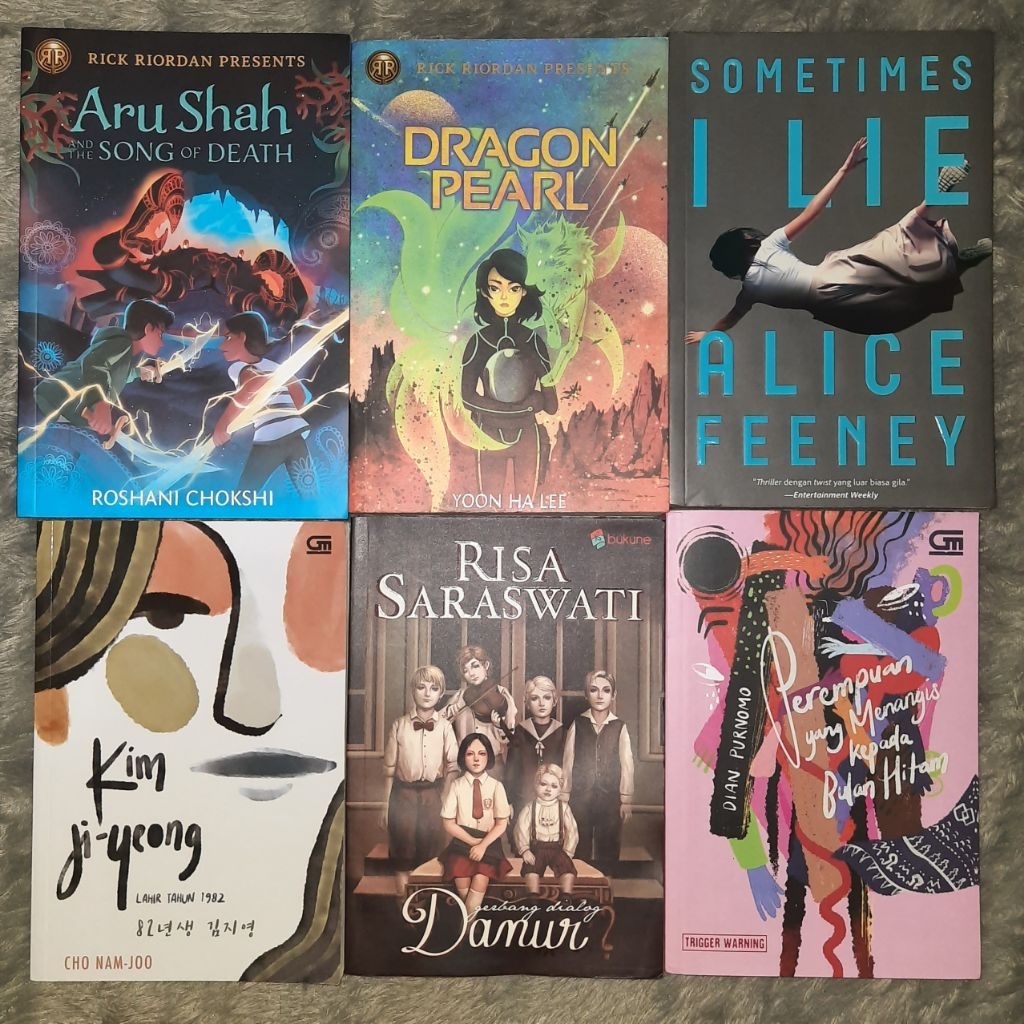 preloved buku novel kim ji yeong 1982 perempuan yang menangis kepada bulan hitam dragon pearl danur 