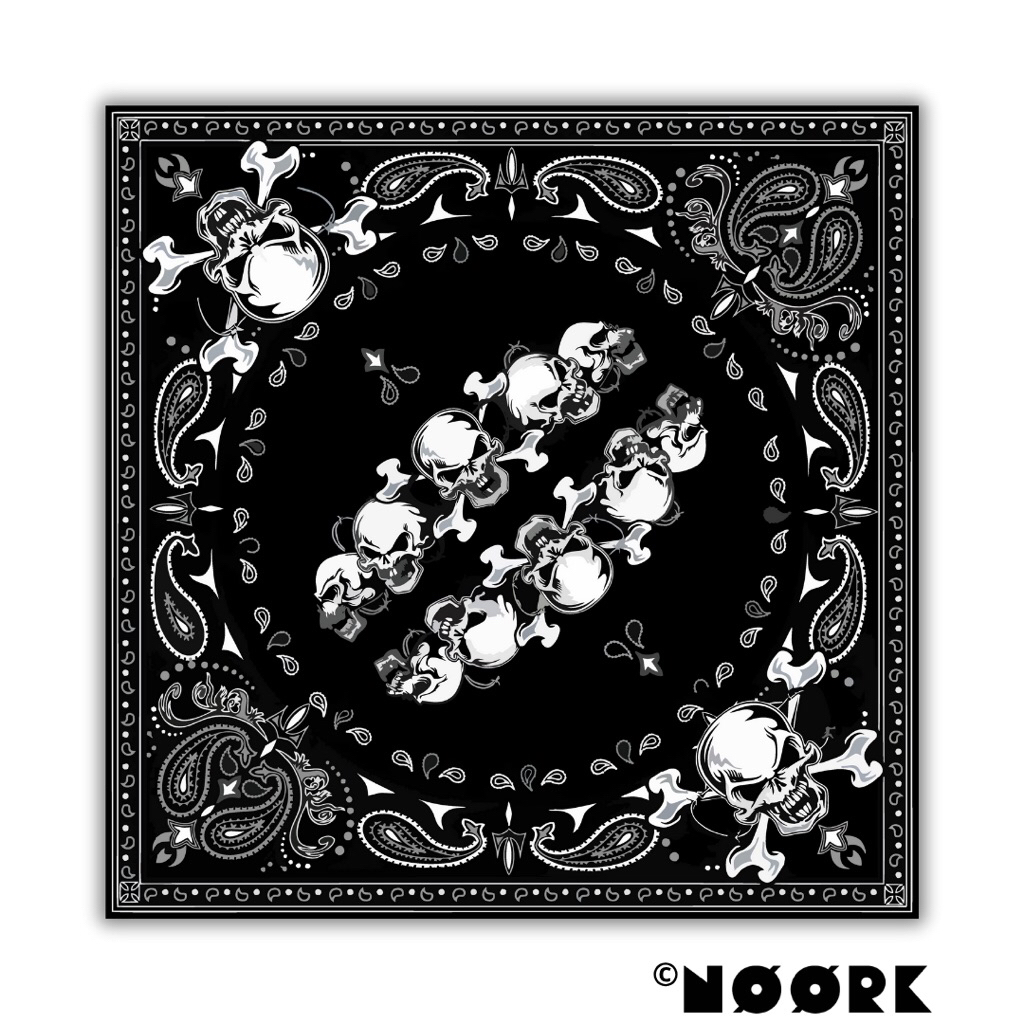 NOOX - Slayer Bandana Syal Scarf Mask Premium Motif Tengkorak