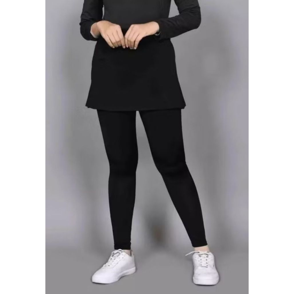 Legging Rok Olahraga Wanita Hijab Muslimah Senam Tenis Panjang Premium