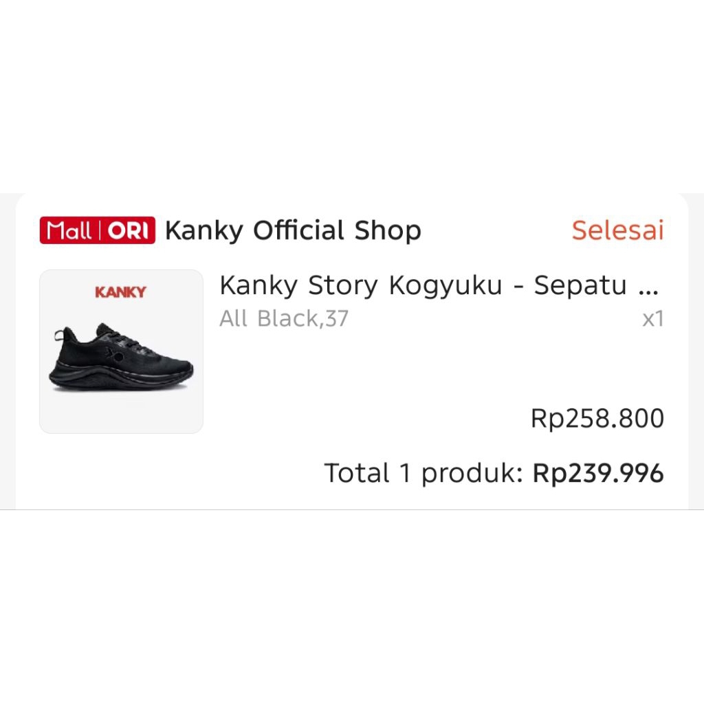 Sepatu Hitam Kanky Story Kogyuku