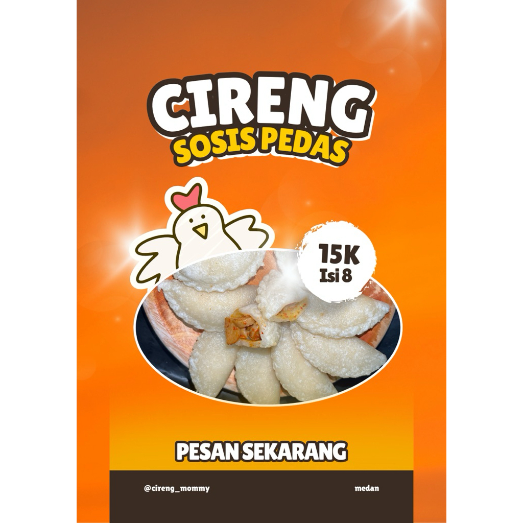 

cireng sosis pedas isi 8 pcs frozen food