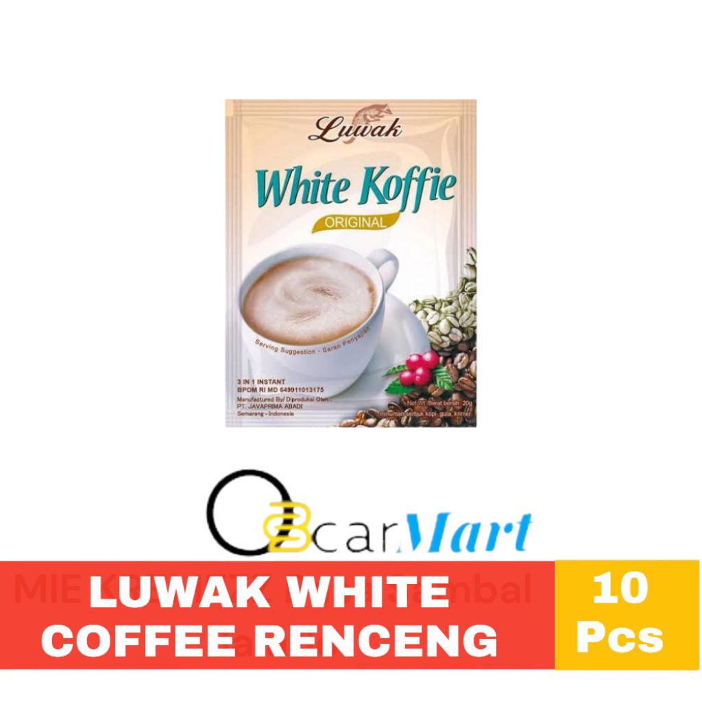 

GSV Kopi LUWAK WHITE COFFEE Renceng isi 10