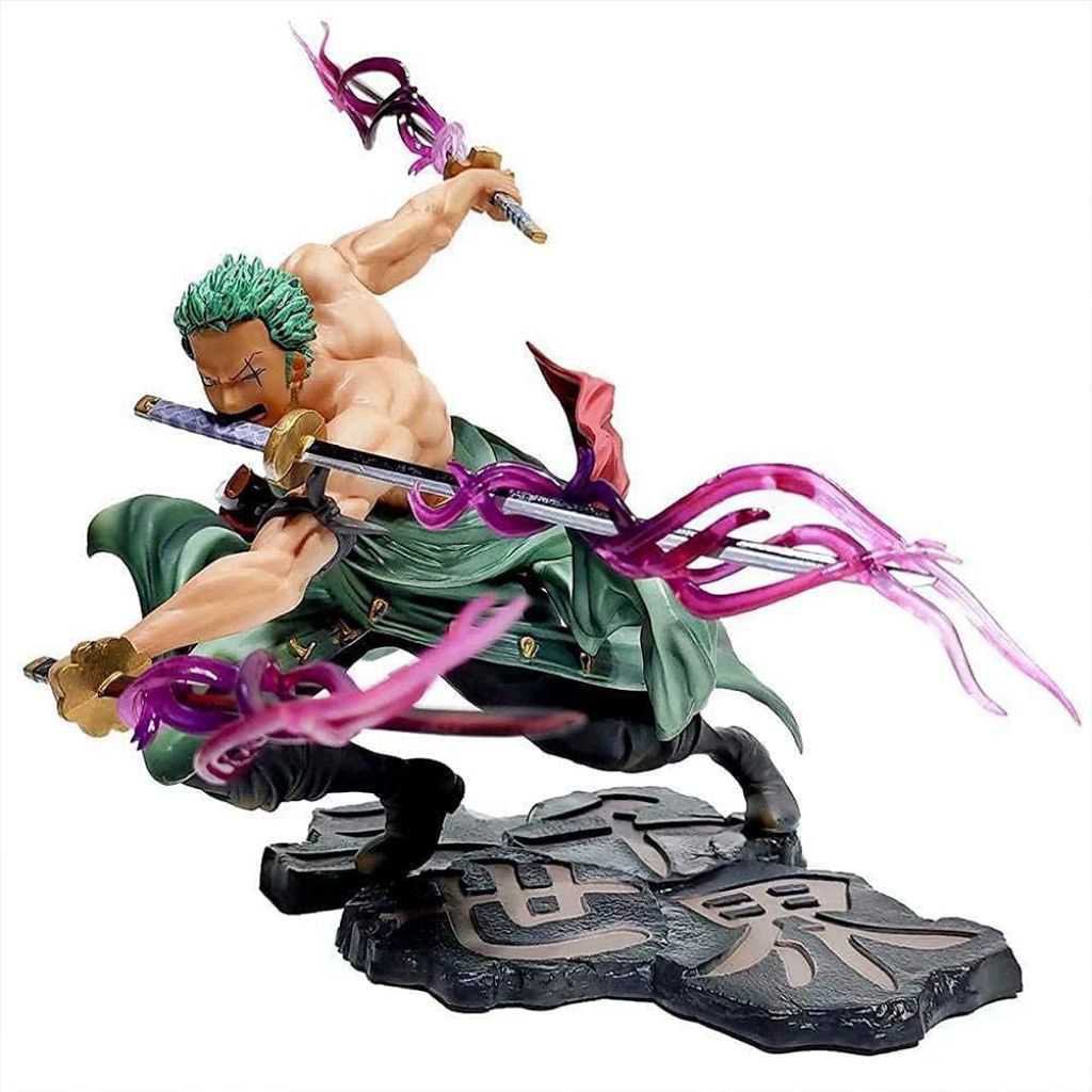 Action Figure One Piece Zoro 3000 World POP MAX [BONUS BENDERA JOLLY ROGER]