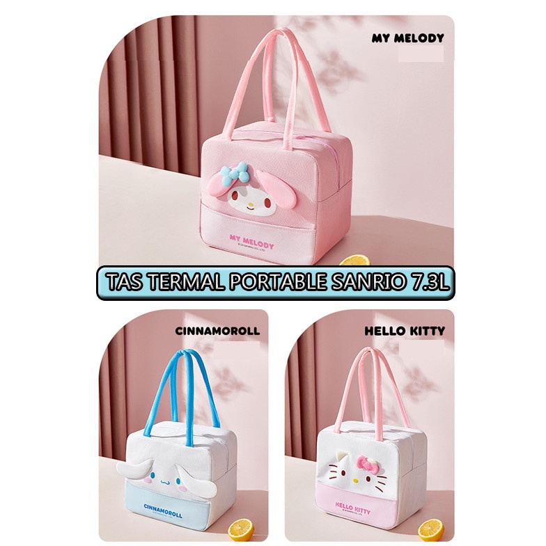 KODE V18D ORIGINAL SANRIO LICENSE Tas Bekal Tas Makan Siang Termal Thermal Lunch Bag Karakter Sanrio