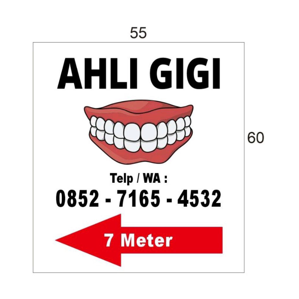 

plang nama besi dokter galvalum bolak baik