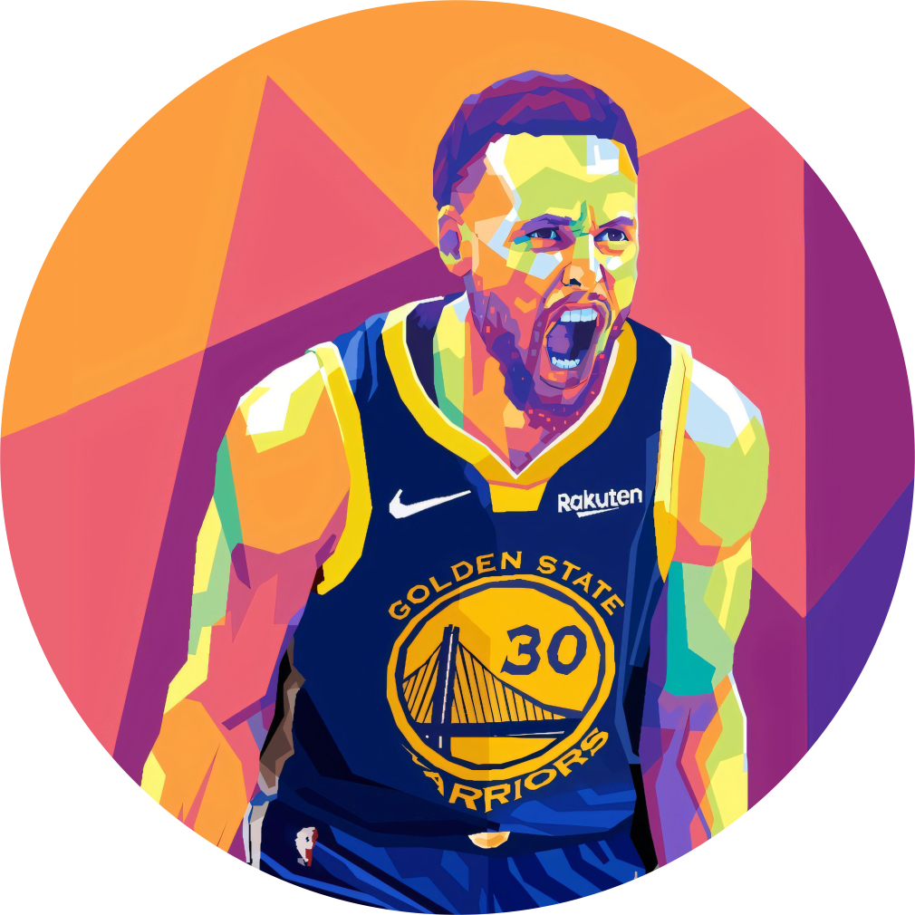 

Sticker Embos Stephen Curry WPAP Style | Bahan PVC Timbul Premium