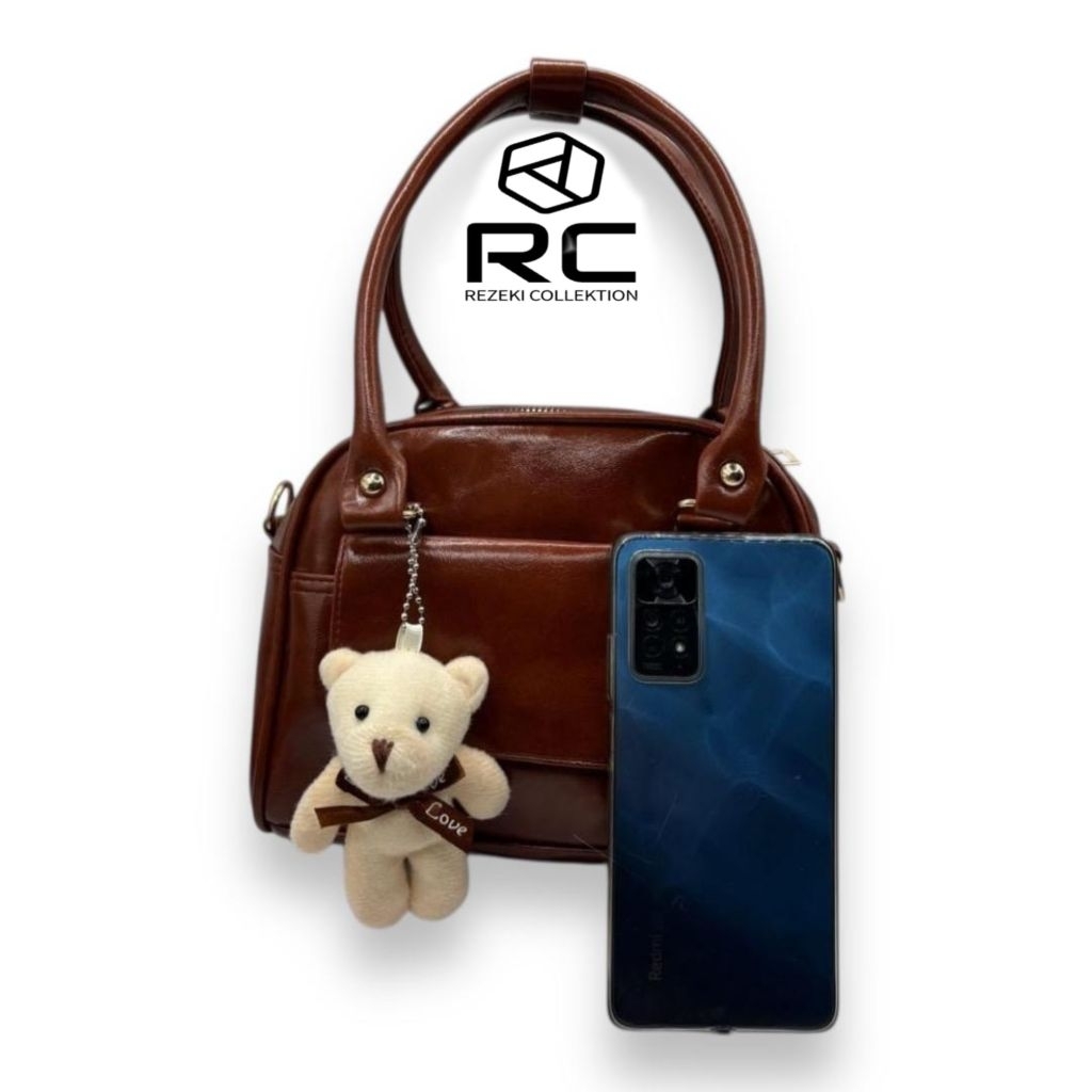 Tas Selempang Wanita Slingbag Shoulder Bag Rezeki Collektion Kulit Sintetis Size 10x7x3 Cm