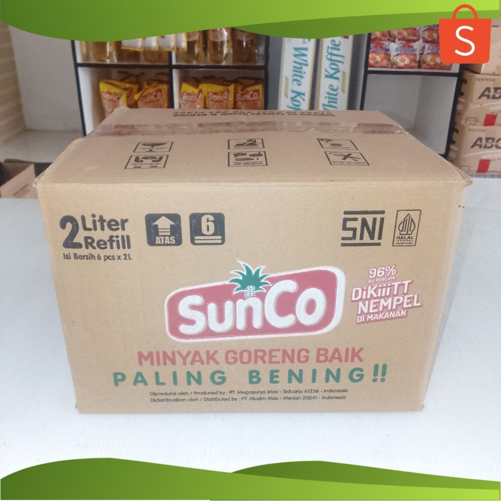 

Minyak Goreng Sunco 2L 1 dus isi 6pcs