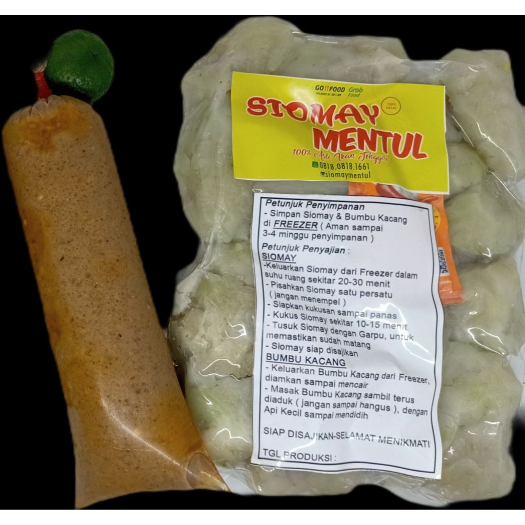 

Siomay Mentul siomay Ikan tenggiri asli halal enak