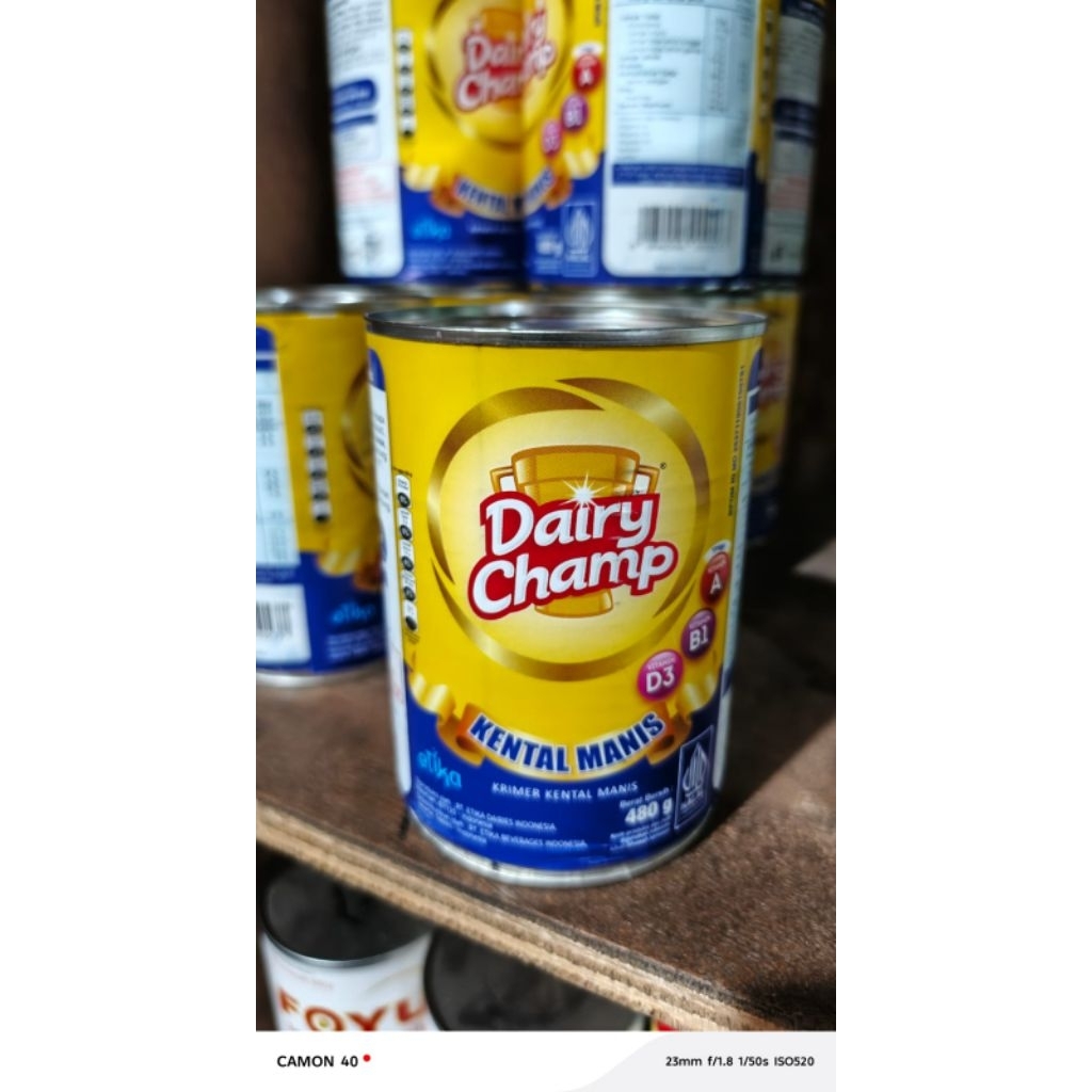 

Dairy champ krimer kental manis kemasan kaleng 480g