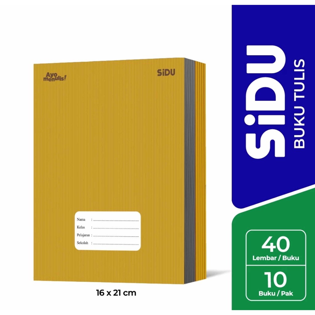 

SiDU Buku Tulis Kraft 40 Lembar Desain Coklat