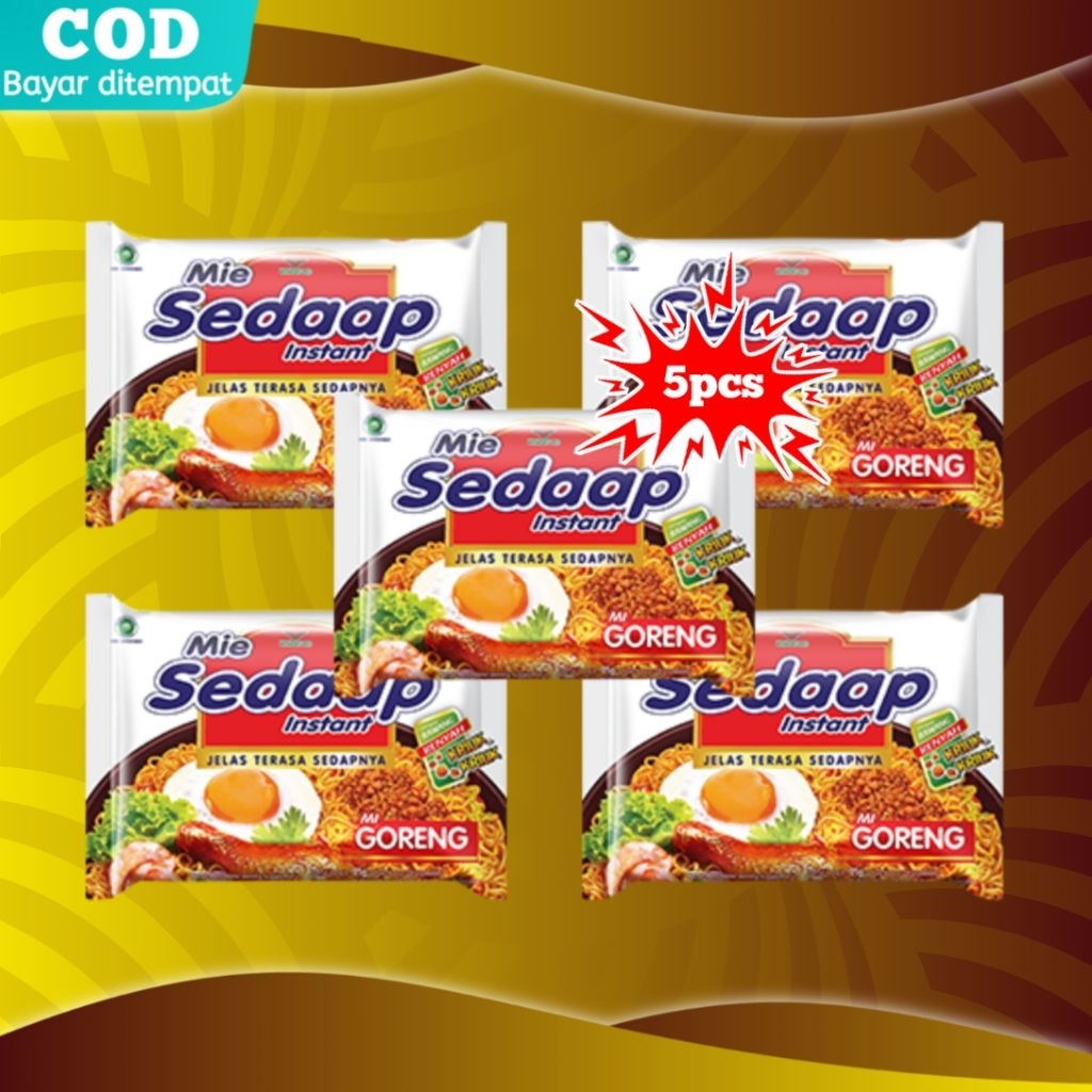 

Mie Sedaap Goreng paketan 5 pcs
