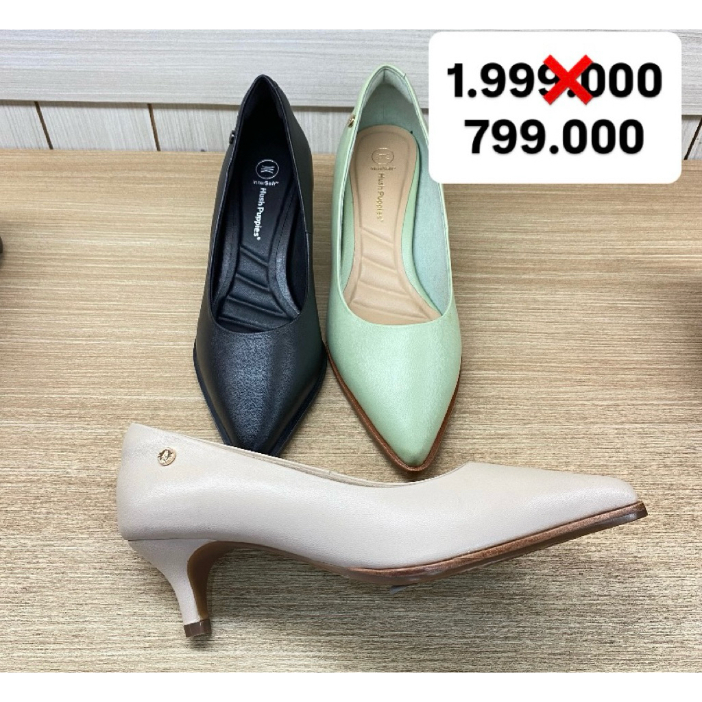 Hush puppies Sepatu hells wanita Original hush puppies