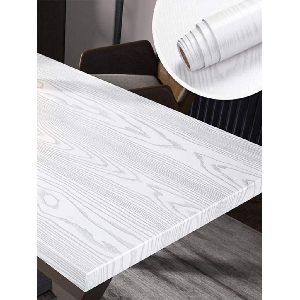 Sticker meja/sticker lemari motif kayu tahan air tebal dan berserat kayu