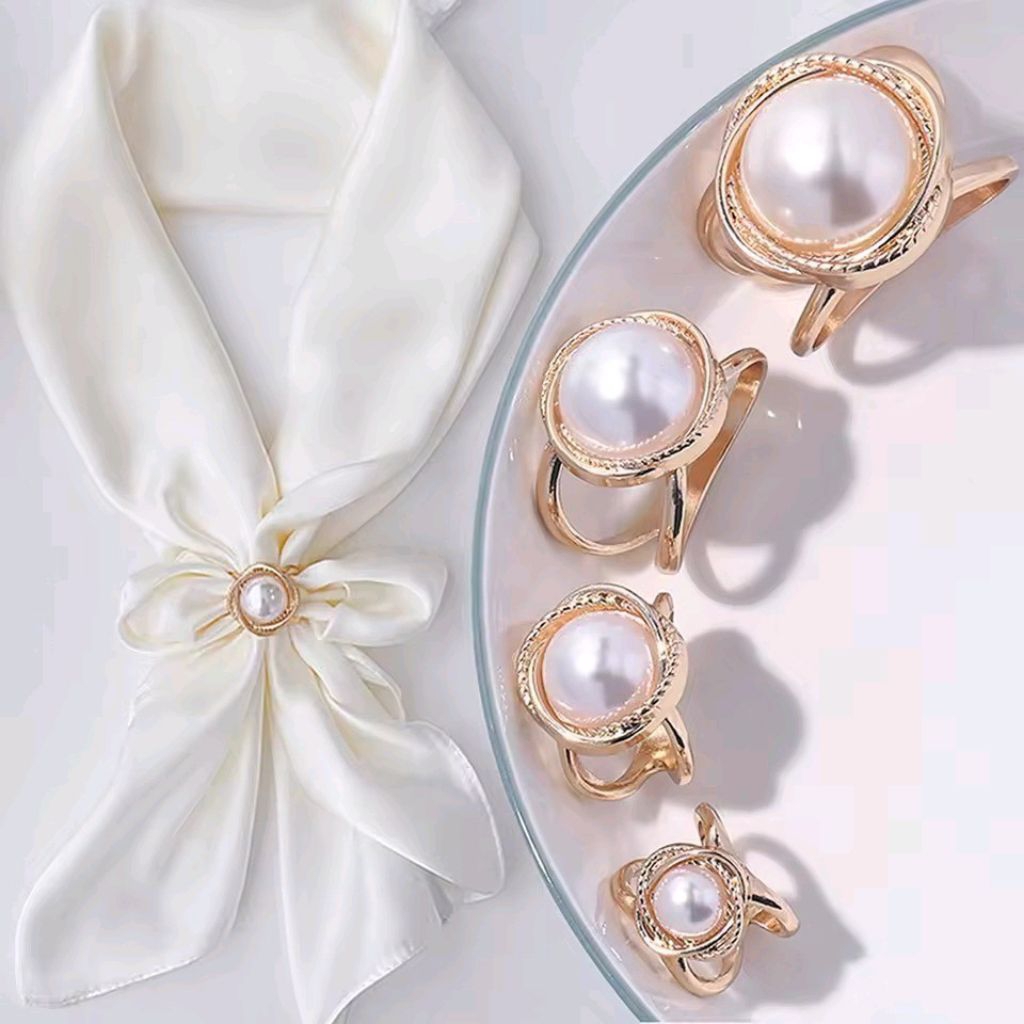 Bros Ring Cincin Mewah Besar Ring Bros Multifungsi Aksesoris Scarf Buckle Alloy Bros Aksesoris Syal 