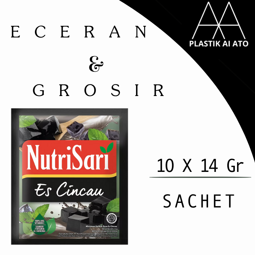 

Nutrisari CINCAU 1 Renceng 10x14gr – Minuman Serbuk Segar Untuk Warung | Harga Grosir