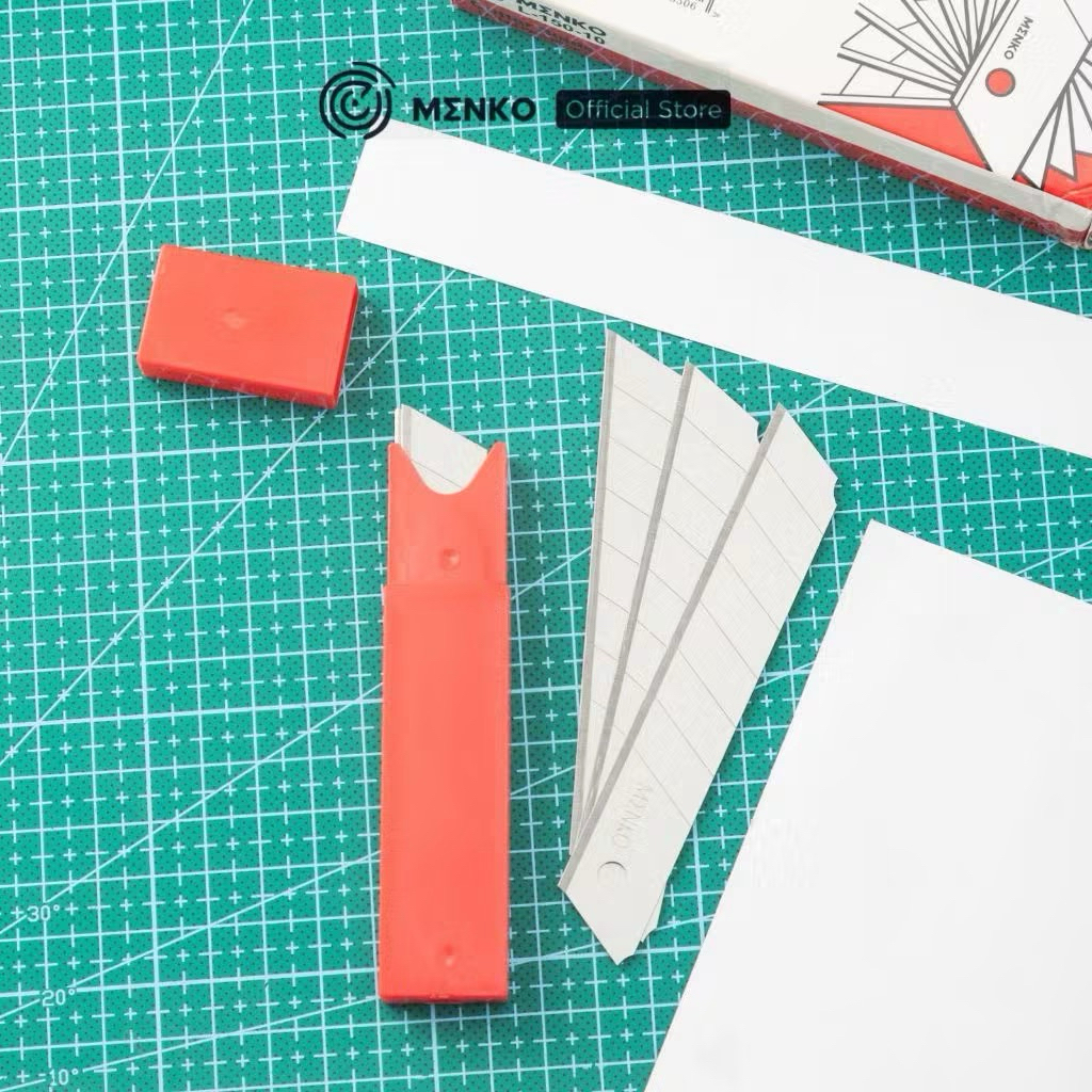 

1 Tube Isi 10 MENKO Refill Cutter / Isi Cutter / Isi Kater L-150 Mata Pisau Tajam