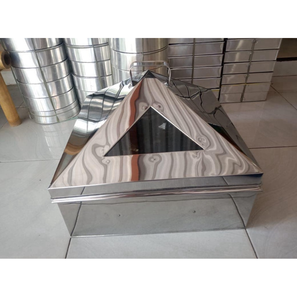 Klakat Kukusan Kotak Persegi Dimsum Ukuran 30 cm 35 cm 40 cm 45 cm Stainles Stel Kalakat Susun Alat 