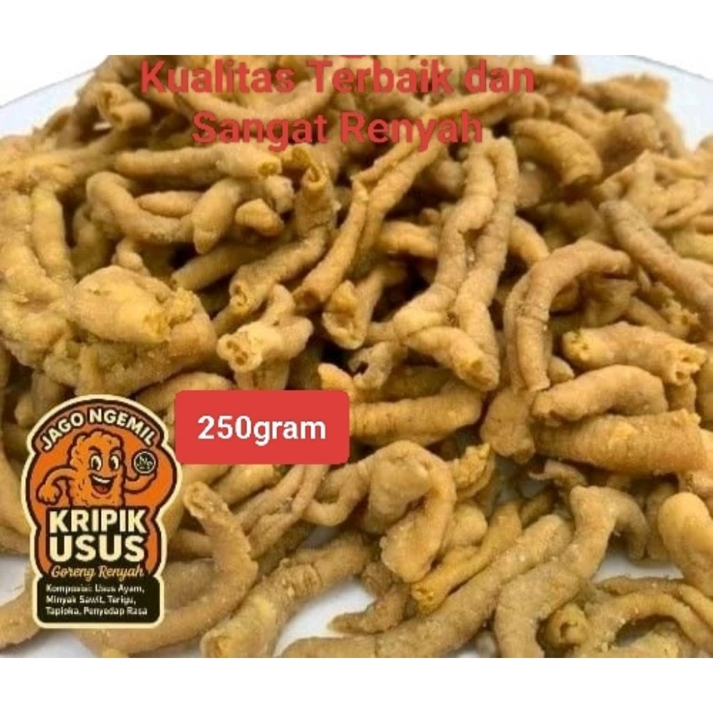 

250 gram Kripik Usus ayam super renyah Kualitas Terbaik