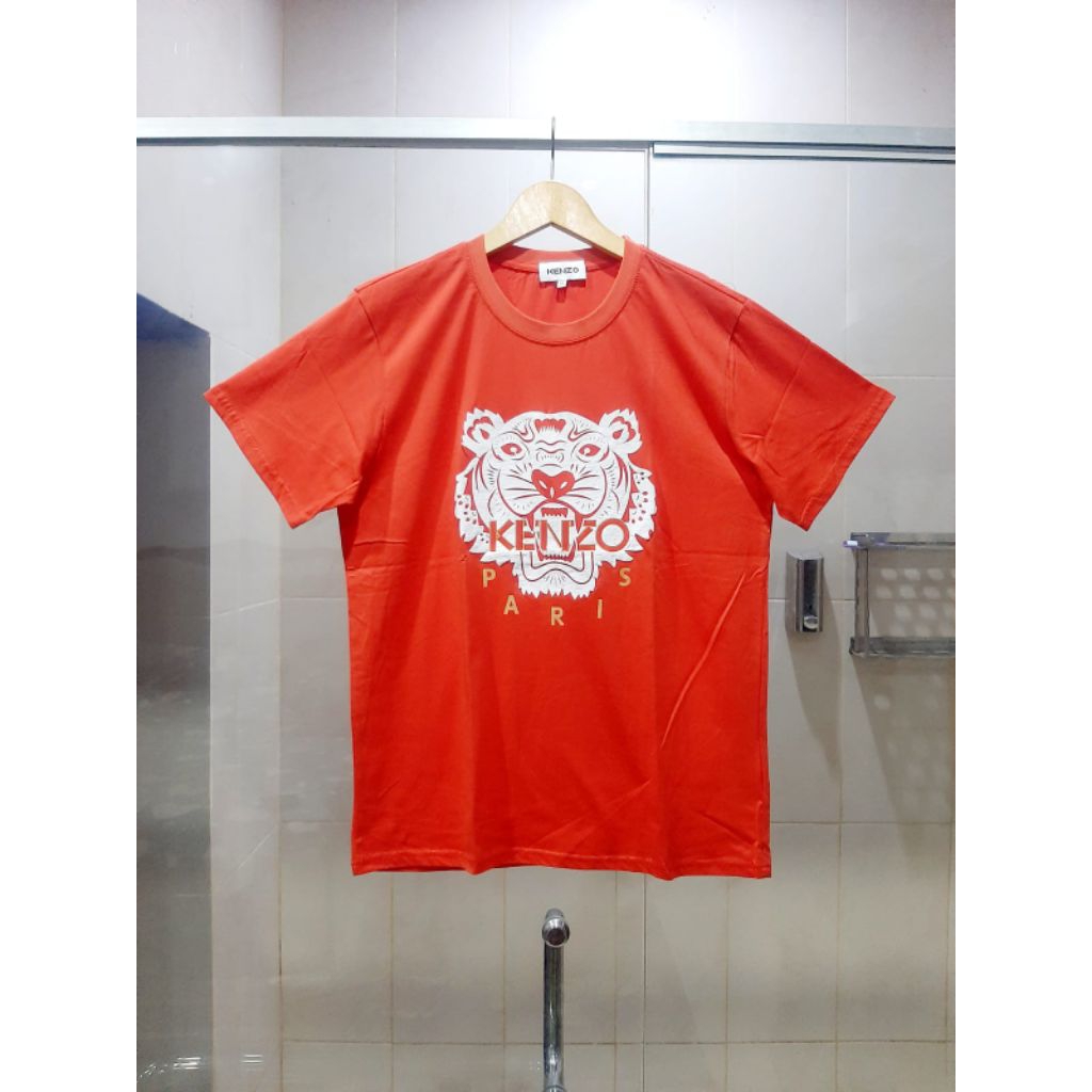 KENZO TIGER KAOS T-SHIRT SHORT SLEEVE NEW EDITION WHITE 100% ORIGINAL