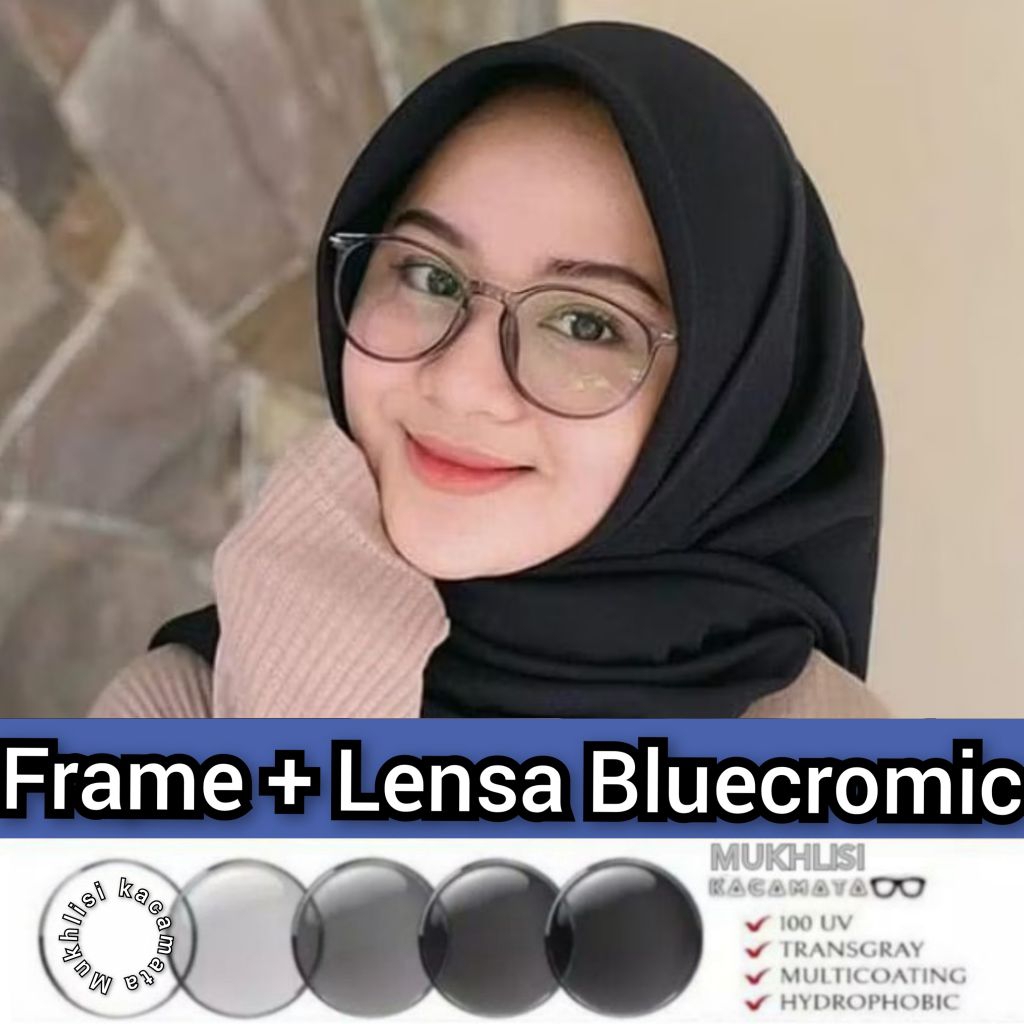 KACAMATA LENTUR ELASTIS KACAMATA MUKA KECIL KACAMATA BLUECROMIC | kacamata wanita/pria | paket frame