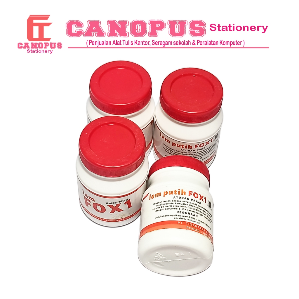 

Lem Kertas Lem Fox 150gr warna Putih Harga satuan