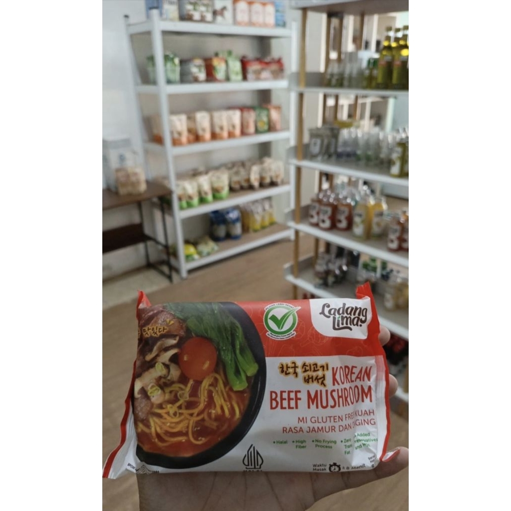 

Mie Korea Jamur Ladang Lima
