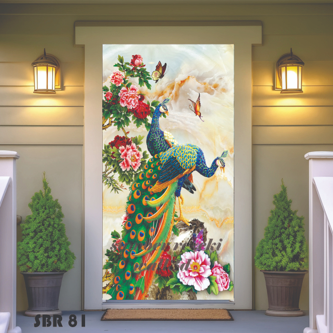 DEKORASI STIKER DINDING 3D BURUNG MERAK MENINGGI / STIKER DINDING 3D BURUNG MERAK / WALLPAPER STIKER