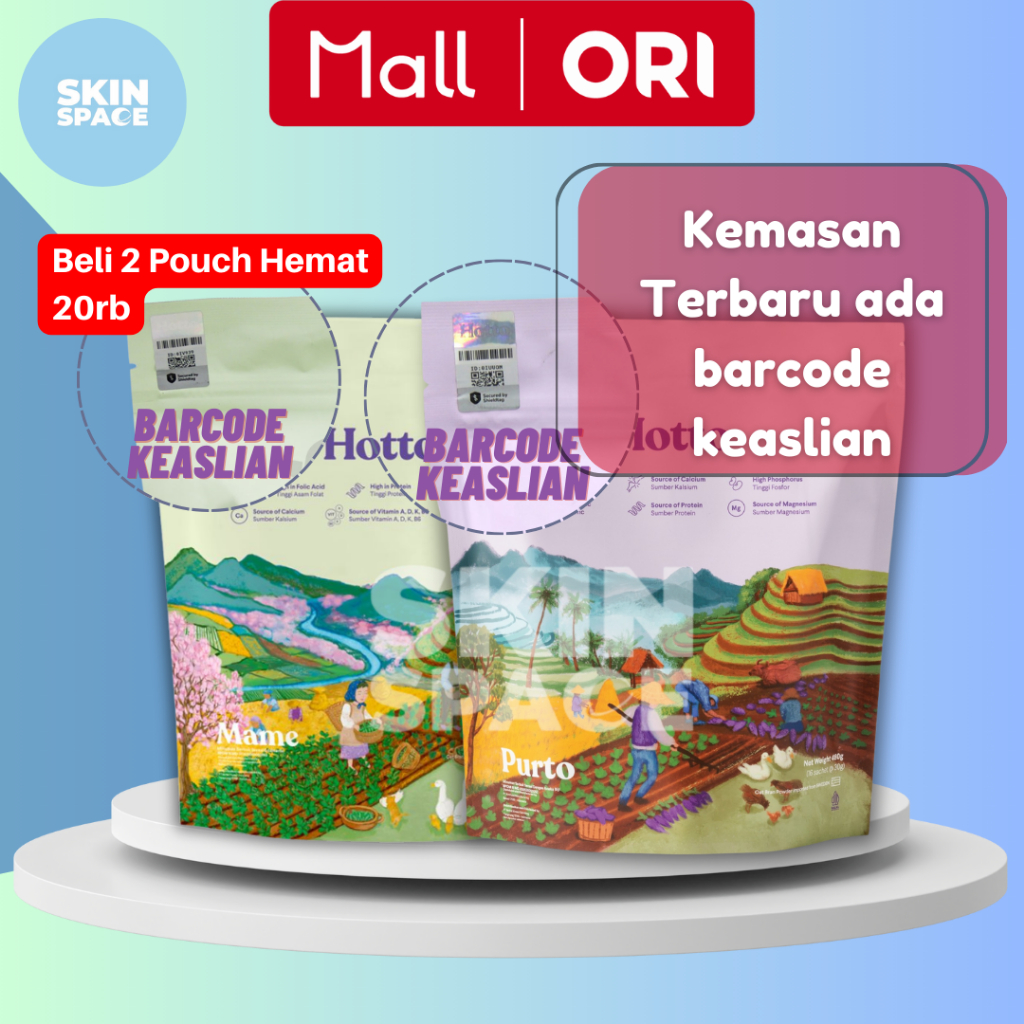 

hotto purto with purple potato tinggi serat hoto mame edamame dengan whey isolate protein