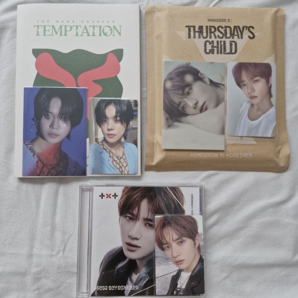 ALBUM TXT UNSEALED LULLABY TEAR GOOD BOY GONE BAD YEONJUN BEOMGYU SOLJACK SOLO JACKET TEMPTATION THU