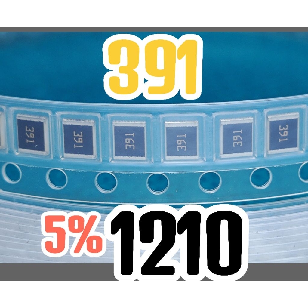 10pcs Chip resistor smd 391 390R size 1210 3225 5% 390 ohm  390ohm 1WATT