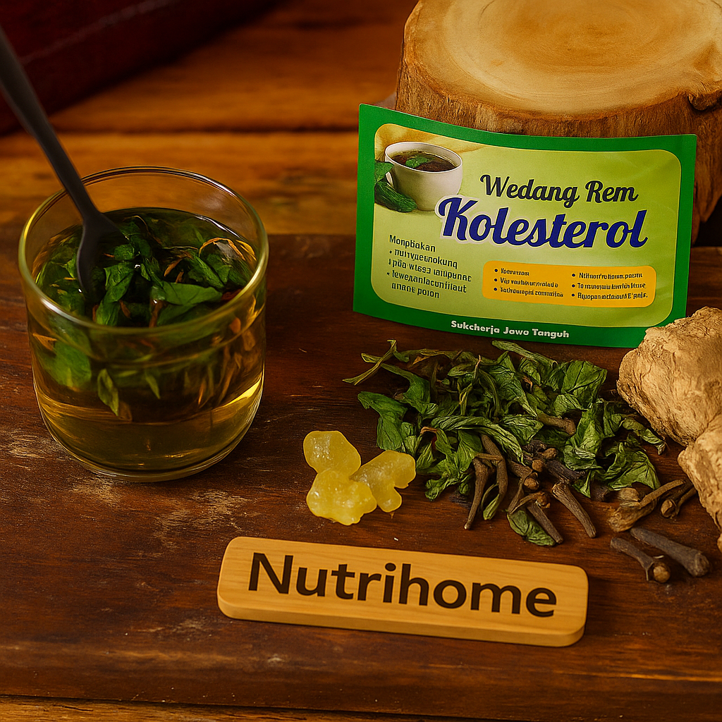 

10 Pcs Wedang Rempah Kolesterol Nutrihome – Herbal Penurun Kolesterol & Pelancar Peredaran Darah Alami