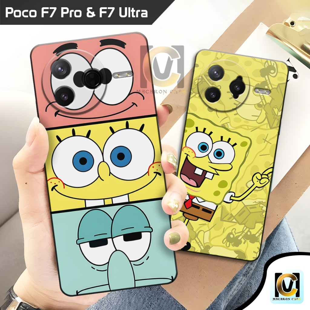 Case Poco F7 Pro 5G & Poco F7 Ultra 5G Terbaru 2025 Motif Spongebob | SoftCase HP Poco F7 Pro 5G & P