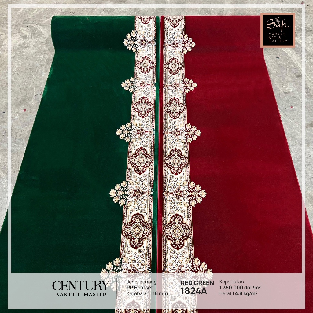 Karpet Masjid Design Turki Meteran Tebal Century 1824
