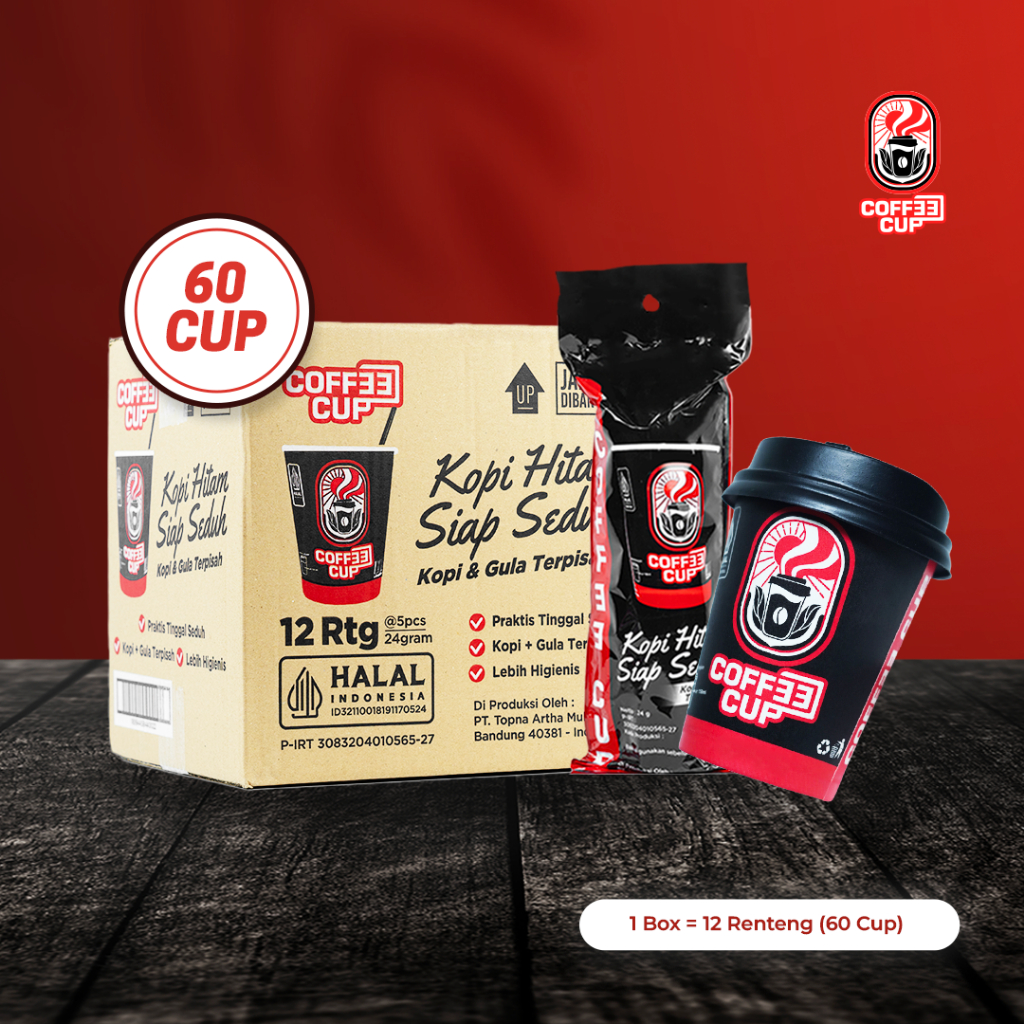 

COFF33 CUP 1 DUS KOPI HITAM SIAP SEDUH