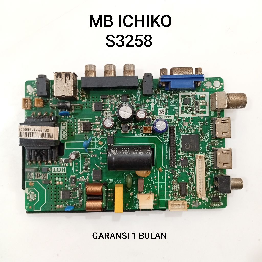 MB ICHIKO S3258 MAINBOARD - MOTHERBOARD - MODUL - MOBO - MESIN TV LED ICHIKO S3258