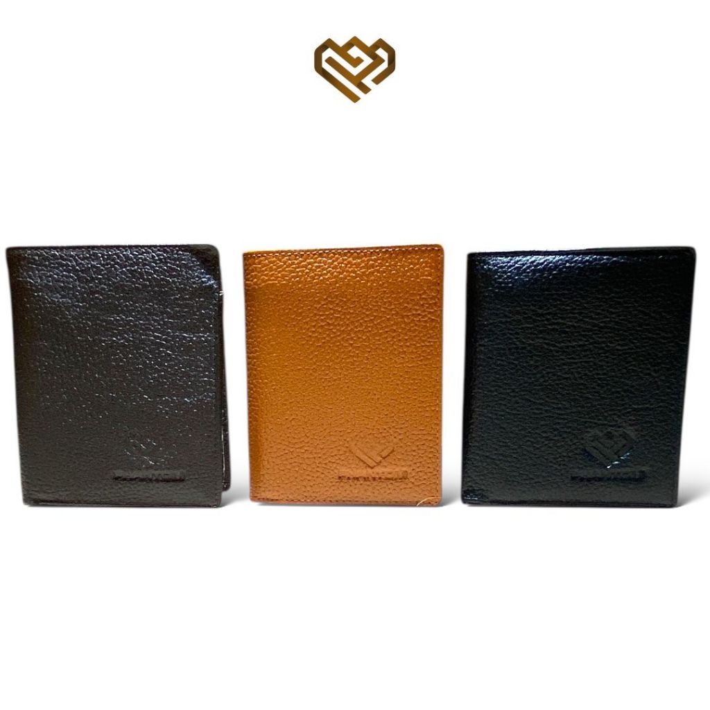 DOMPET LIPAT KULIT SAPI BERDIRI -  DOMPET KULIT PRIA BERDIRI - DOMPET BERDIRI KULIT SAPI MOTIF JERUK