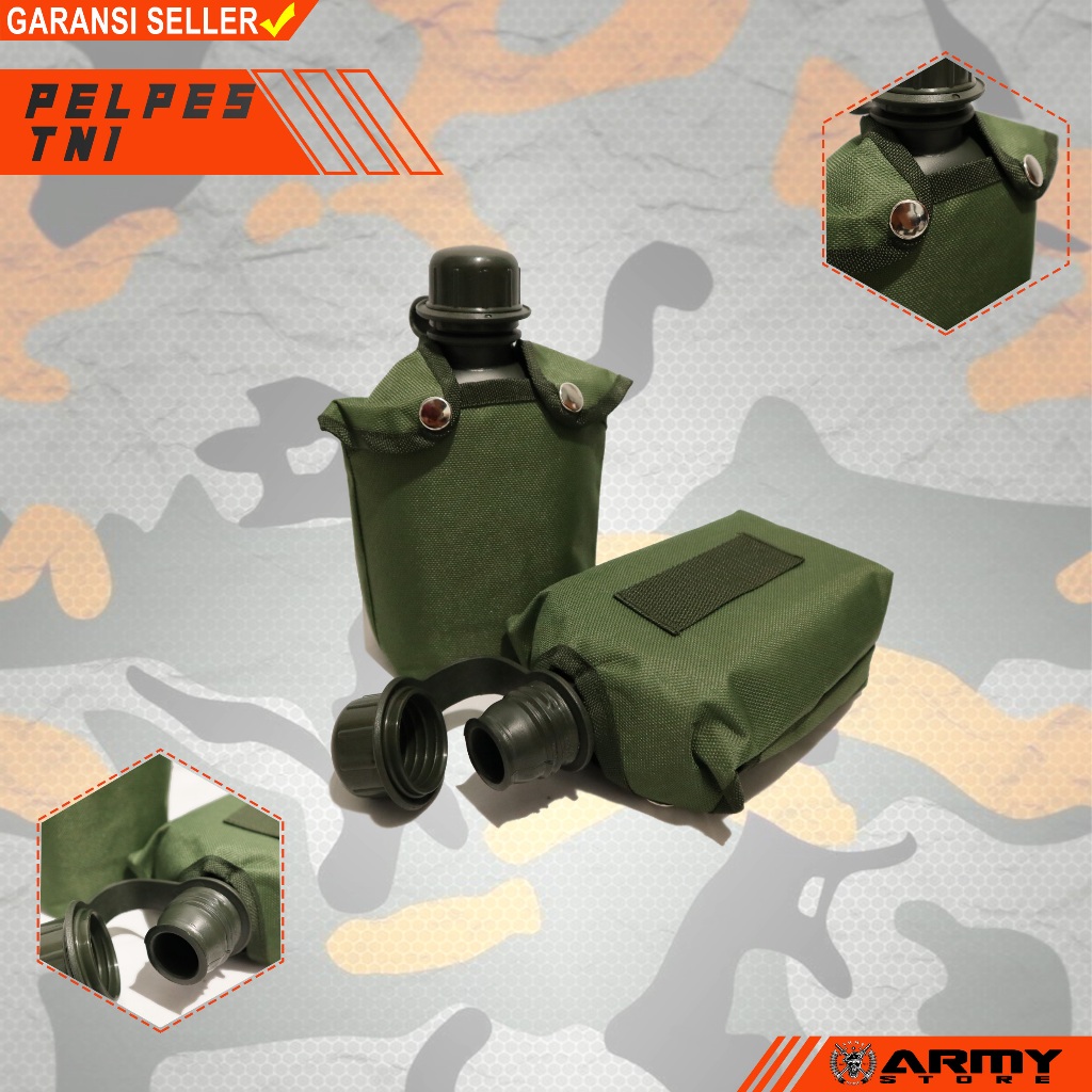 peples TNI /botol minum tni + sarung