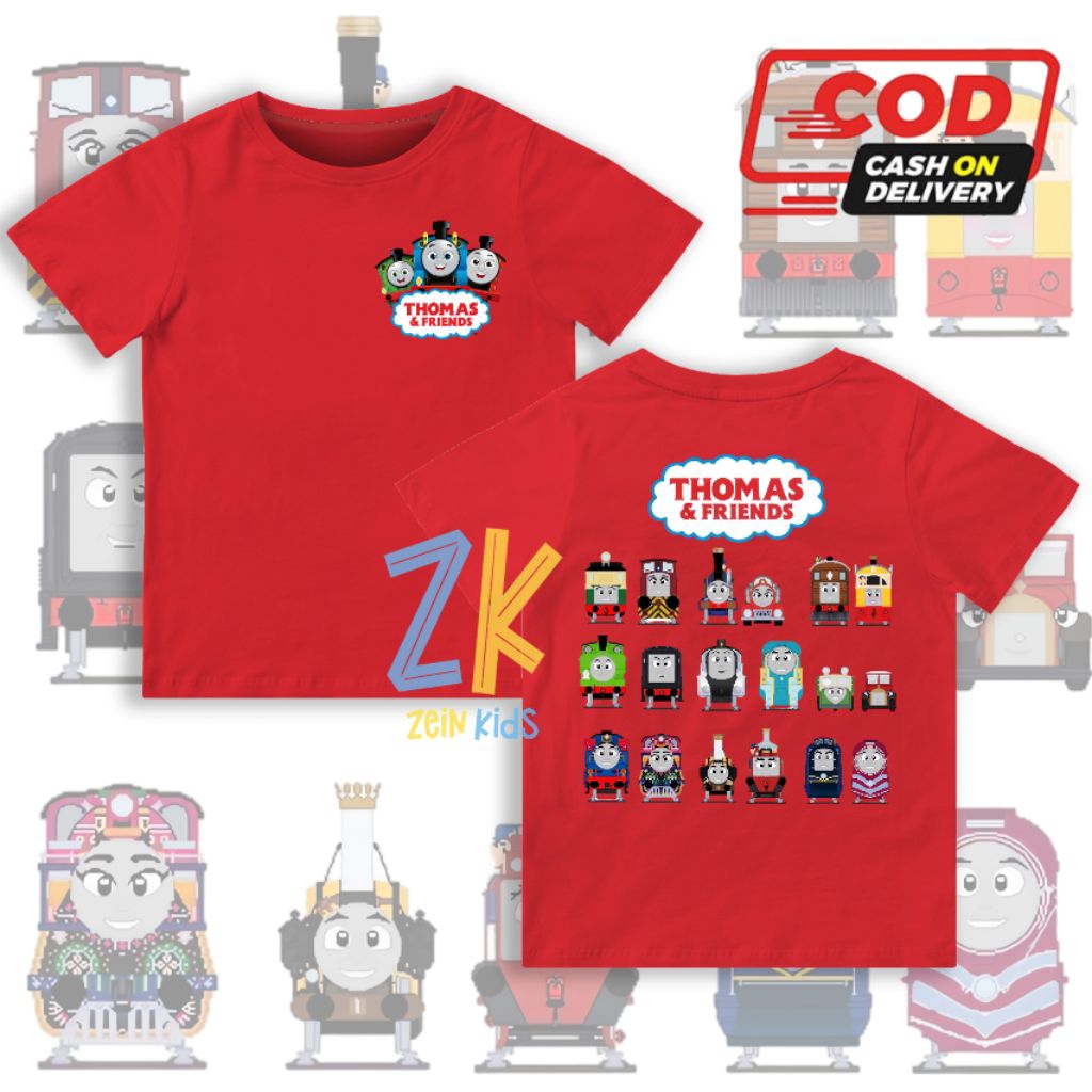 Kaos Anak Thomas and friends / baju anak thomas and friends