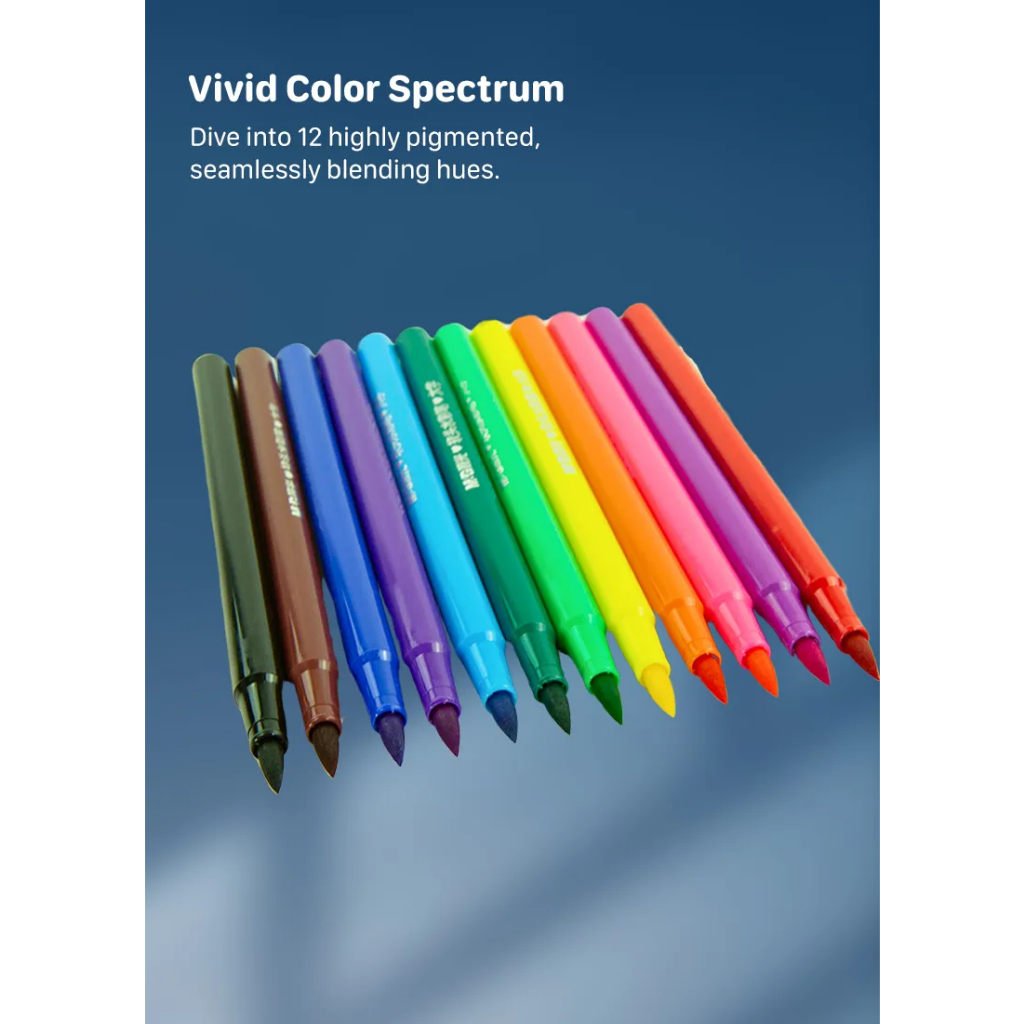 

M&G Soft Brush Water Color Pen Washable Set 12 Colors ACP901CC